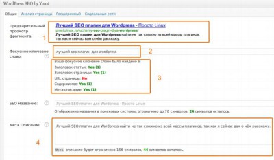 SEO плагин для WordPress