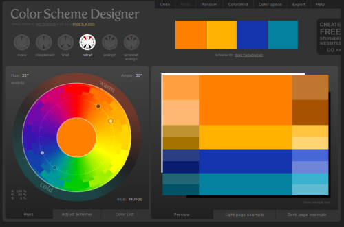 как подобрать цвета для сайта