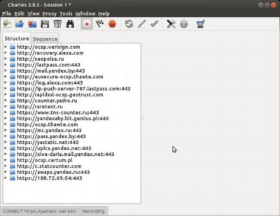 пользоваться Charles